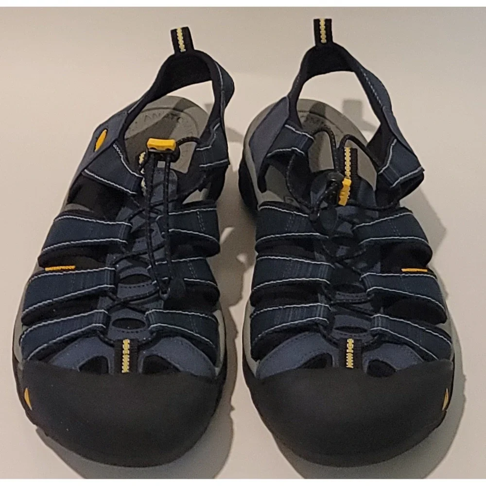 KEEN Newport H2 Closed Toe Water Hiking Sandals, Navy/Medium Grey Men's  13 Wide